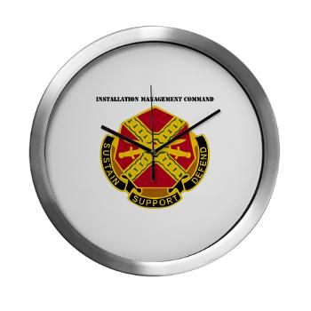 IMCOM - M01 - 03 - DUI - Installation Management Command with Text - Modern Wall Clock - Click Image to Close
