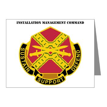 IMCOM - M01 - 02 - DUI - Installation Management Command with Text - Note Cards (Pk of 20) - Click Image to Close
