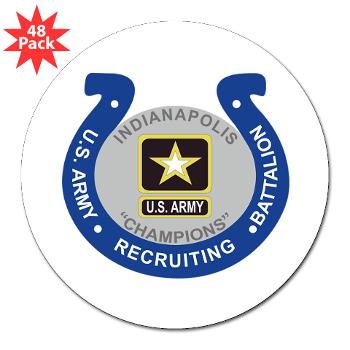 IRB - M01 - 01 - DUI - Indianapolis Recruiting Battalion - 3" Lapel Sticker (48 pk) - Click Image to Close