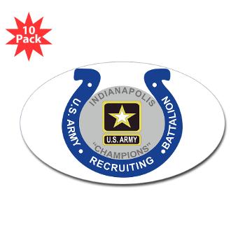 IRB - M01 - 01 - DUI - Indianapolis Recruiting Battalion - Sticker (Oval 10 pk) - Click Image to Close