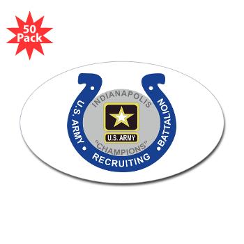 IRB - M01 - 01 - DUI - Indianapolis Recruiting Battalion - Sticker (Oval 50 pk)
