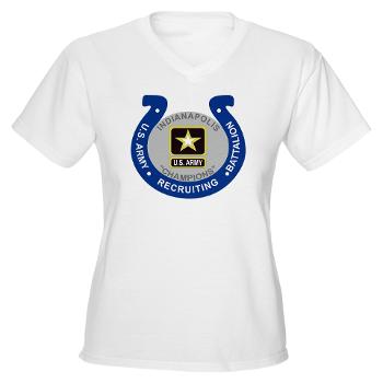 IRB - A01 - 04 - DUI - Indianapolis Recruiting Battalion - Women's V-Neck T-Shirt - Click Image to Close