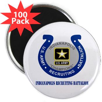 IRB - M01 - 01 - DUI - Indianapolis Recruiting Battalion with Text - 2.25" Magnet (100 pack) - Click Image to Close