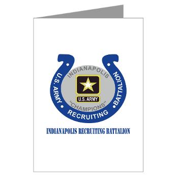 IRB - M01 - 02 - DUI - Indianapolis Recruiting Battalion with Text - Greeting Cards (Pk of 10)