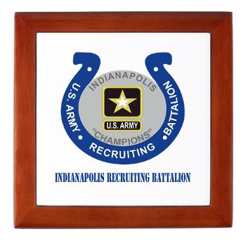 IRB - M01 - 03 - DUI - Indianapolis Recruiting Battalion with Text - Keepsake Box