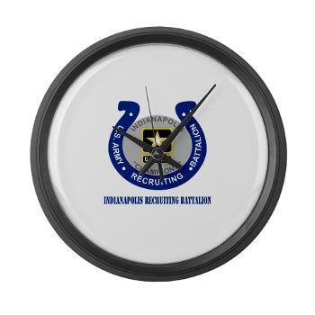 IRB - M01 - 03 - DUI - Indianapolis Recruiting Battalion with Text - Large Wall Clock