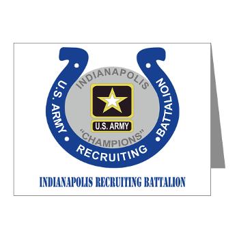 IRB - M01 - 02 - DUI - Indianapolis Recruiting Battalion with Text - Note Cards (Pk of 20)