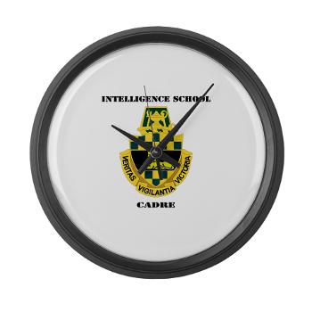 ISC - M01 - 03 - DUI - Intelligence School Cadre with Text - Large Wall Clock