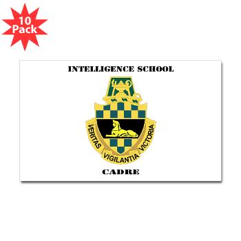 ISC - M01 - 01 - DUI - Intelligence School Cadre with Text - Sticker (Rectangle 10 pk) - Click Image to Close