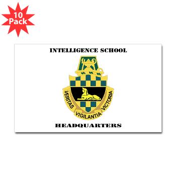 ISH - M01 - 01 - DUI - Intelligence School Headquarters with Text - Sticker (Rectangle 10 pk)