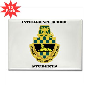 ISS - M01 - 01 - DUI - Intelligence School Students with Text - Rectangle Magnet (10 pack)