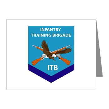 ITB - M01 - 02 - DUI - Infantry Training Brigade - Note Cards (Pk of 20) - Click Image to Close