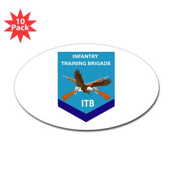 ITB - M01 - 01 - DUI - Infantry Training Brigade - Sticker (Oval 10 pk)