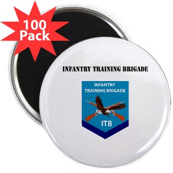 ITB - M01 - 01 - DUI - Infantry Training Brigade with Text - 2.25" Magnet (100 pack)