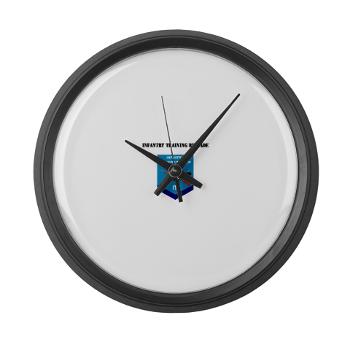 ITB - M01 - 03 - DUI - Infantry Training Brigade with Text - Large Wall Clock