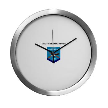ITB - M01 - 03 - DUI - Infantry Training Brigade with Text - Modern Wall Clock