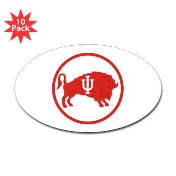 IU - M01 - 01 - SSI - ROTC - Indiana University - Sticker (Oval 10 pk) - Click Image to Close