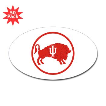 IU - M01 - 01 - SSI - ROTC - Indiana University - Sticker (Oval 50 pk) - Click Image to Close