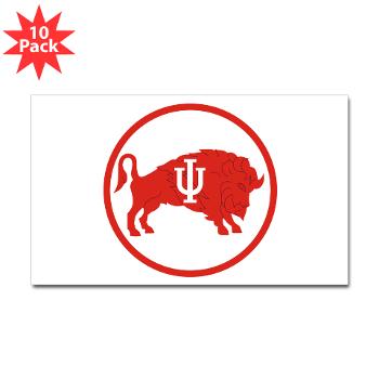 IU - M01 - 01 - SSI - ROTC - Indiana University - Sticker (Rectangle 10 pk) - Click Image to Close