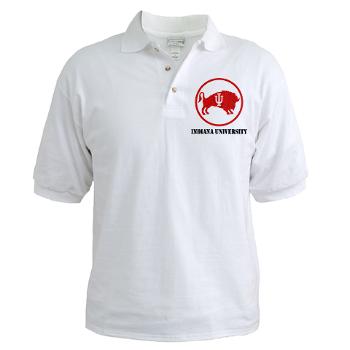 IU - A01 - 04 - SSI - ROTC - Indiana University with Text - Golf Shirt