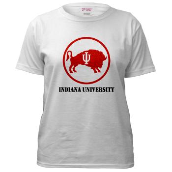 IU - A01 - 04 - SSI - ROTC - Indiana University with Text - Women's T-Shirt