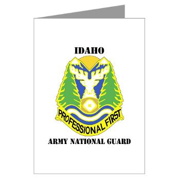 dahoARNG - M01 - 02 - DUI - Idaho Army National Guard with text - Greeting Cards (Pk of 10)