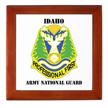 dahoARNG - M01 - 03 - DUI - Idaho Army National Guard with text - Keepsake Box