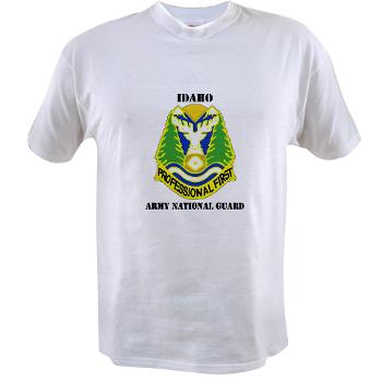 dahoARNG - A01 - 04 - DUI - Idaho Army National Guard with text - Value T-shirt