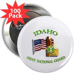 dahoARNG - M01 - 01 - DUI - Idaho Army National Guard with Flag 2.25" Button (100 pack)