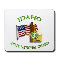 dahoARNG - M01 - 03 - DUI - Idaho Army National Guard with Flag Mousepad