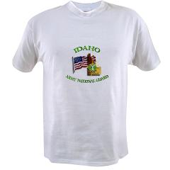 dahoARNG - A01 - 04 - DUI - Idaho Army National Guard with Flag Value T-Shirt - Click Image to Close
