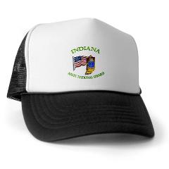 IndianaARNG - A01 - 02 - DUI-INDIANA Army National Guard WITH FLAG - Trucker Hat - Click Image to Close