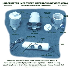 Underwater Hazardous Devices, Improvised Limpet Mines Poster - Click Image to Close