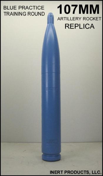 Inert, 107mm Rocket - Blue Practice Training Aid