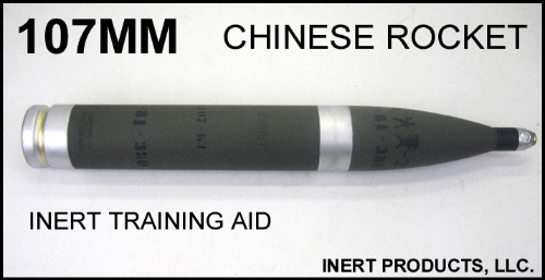 Inert, 107mm HE Chinese Rocket Replica Training Aid