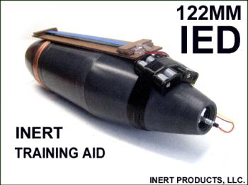 Inert, 122mm Replica Artillery Shell IED With Pressure Plate (Hacksaw Blades) - Click Image to Close
