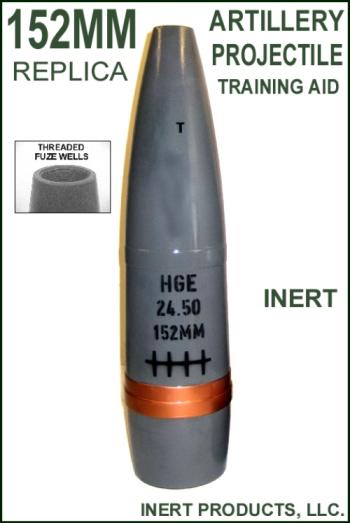 Inert, 152mm Replica Artillery Projectile Training Aid - Click Image to Close