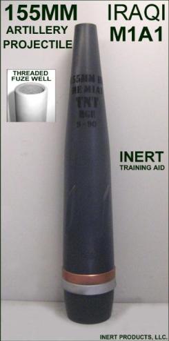 Inert, Replica 155mm�Iraqi, M1A1 Artillery Projectile�