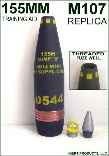 Inert, 155mm�M107 HE Artillery�Projectile - Click Image to Close