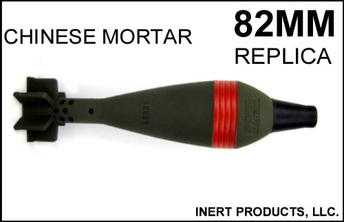 Inert, Replica 82mm Chinese Mortar Round - Click Image to Close