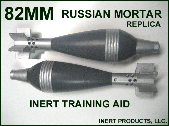 Inert, 82mm Replica Soviet / Russian Mortar Round - Click Image to Close