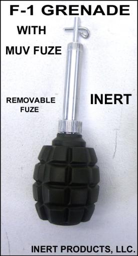 Inert, Soviet F-1 Grenade With MUV Booby Trap Fuze