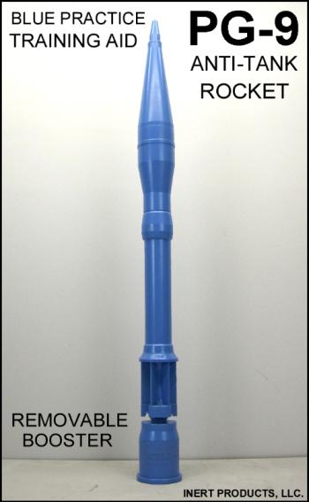 Inert, PG-9 Rocket Blue Pratice Training Aid - Click Image to Close