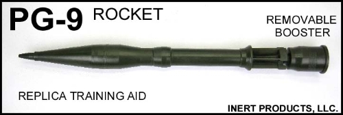 Inert, Replica PG-9 Rocket with Booster - Click Image to Close