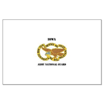 IowaARNG - M01 - 02 - DUI - IOWA Army National Guard with Text - Large Poster