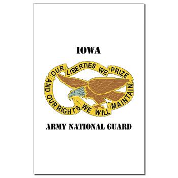 IowaARNG - M01 - 02 - DUI - IOWA Army National Guard with Text - Mini Poster Print