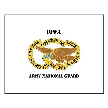 IowaARNG - M01 - 02 - DUI - IOWA Army National Guard with Text - Small Poster