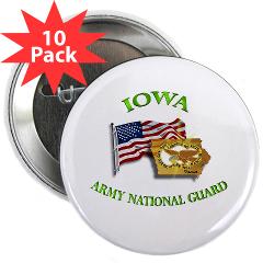 IowaARNG - M01 - 01 - DUI - IOWA Army National Guard WITH FLAG - 2.25" Button (10 pack)