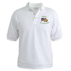 IowaARNG - A01 - 04 - DUI - IOWA Army National Guard WITH FLAG - Golf Shirt