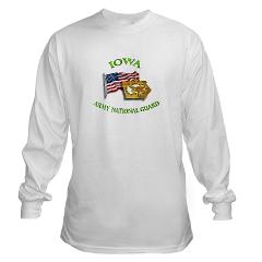 IowaARNG - A01 - 03 - DUI - IOWA Army National Guard WITH FLAG - Long Sleeve T-Shirt